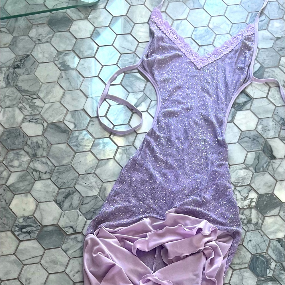 Purple tango princess dress- handmade